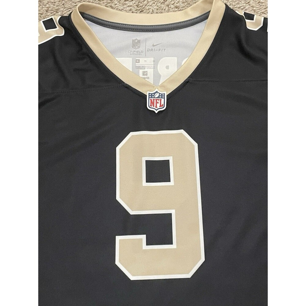 Women’s NFL New Orleans Saints Drew Brees #9 Nike Jersey Black Sz XL - Picture 4 of 6
